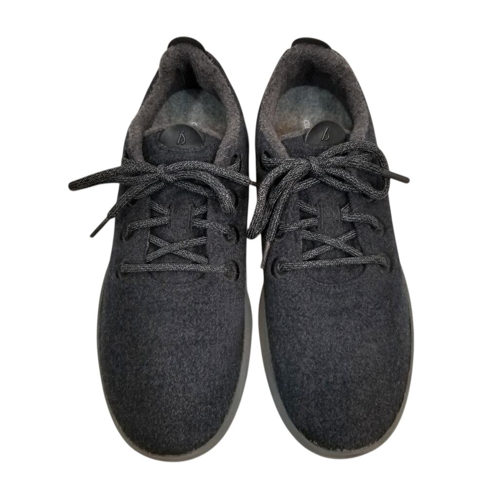 Allbirds Wool Runners Merino Wool Sneakers Charcoal Gray Black Men's Size 11 - Picture 2 of 8